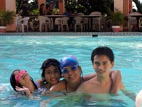 My Family having fun at the pool at Vistamar