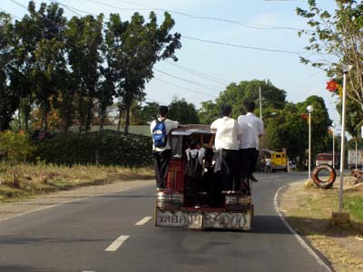 An overloaded jeepney in the town of Calatagan. An overloaded jeepney in the town of Calatagan.